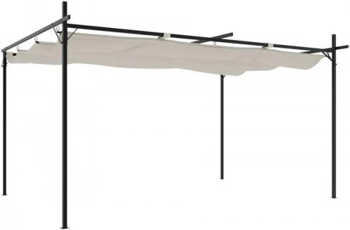 Pérgola con cubierta retráctil Vidaxl