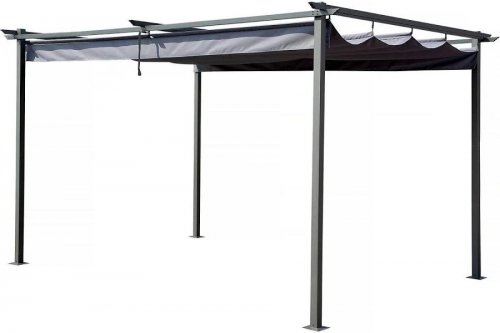 Pérgola con techo retráctil