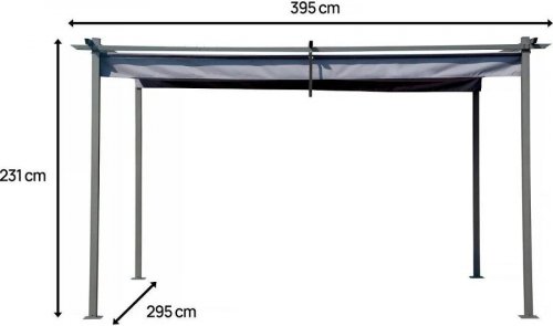 Pérgola con techo retráctil