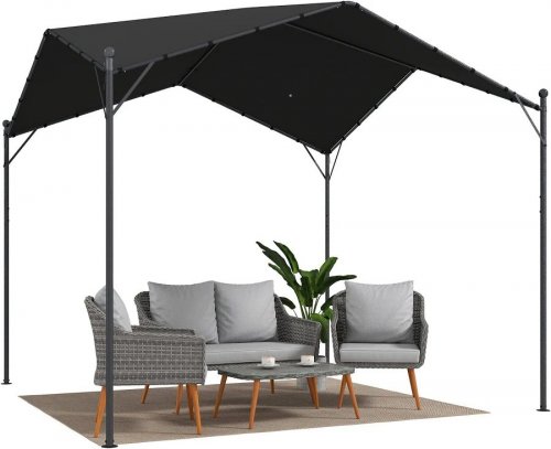 Pérgola de 3x3 m hidrófuga estable resistente Al invierno