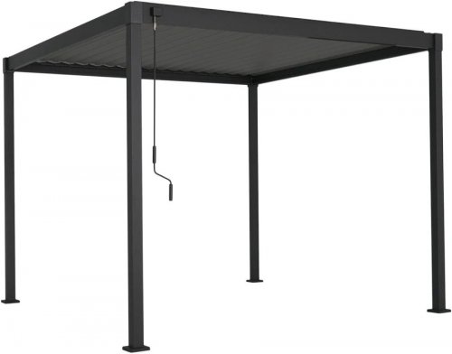 Pérgola de acero con lamas orientables 3x3m tehuano