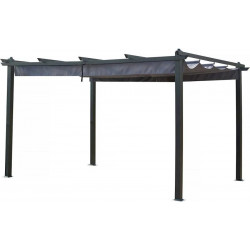 Pérgola de aluminio con techo retráctil