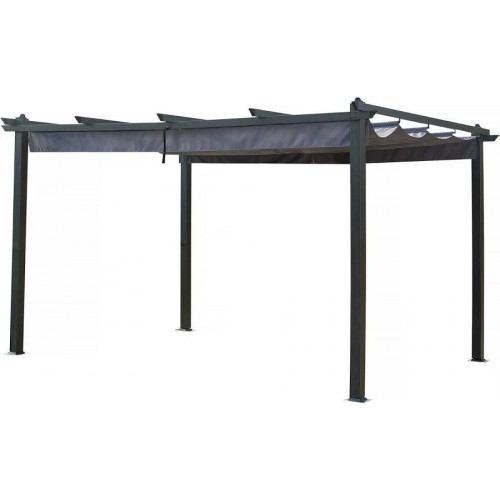 Pérgola de aluminio con techo retráctil