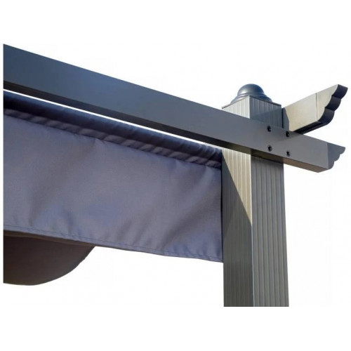 Pérgola de aluminio con techo retráctil