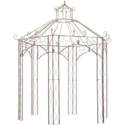 Pérgola de Jardín Marrón Antiguo Hierro Vidaxl