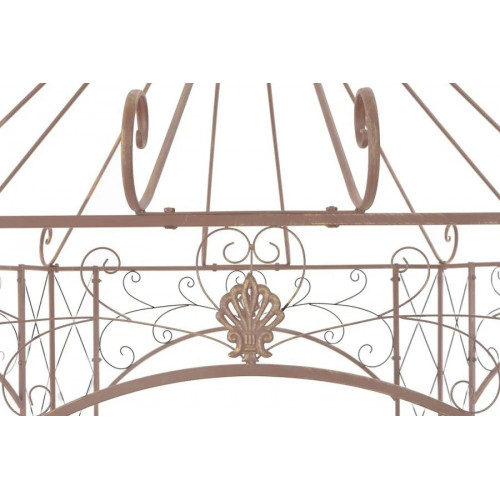 Pérgola de Jardín Marrón Antiguo Hierro Vidaxl