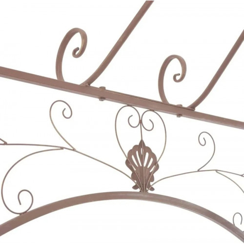 Pérgola de Jardín Marrón Antiguo Hierro Vidaxl