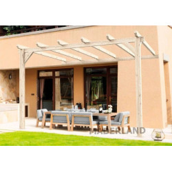 Pérgola laminada Adosada de Madera Cádiz Maderland