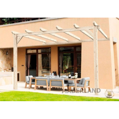 Pérgola laminada Adosada de Madera Cádiz Maderland