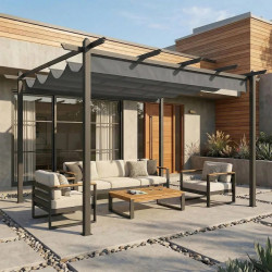 Pérgola Outsunny 396x296x220 cm