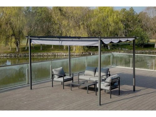 Pérgola techo retráctil