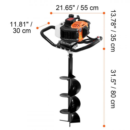 Petriers con gasolina,SucceBuy 43 cc,1,250 W,bosques de 8 pulgadas,Asistente de jardinería de color naranja y negro,eficiente