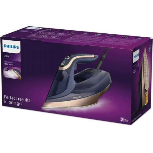 Philips DST8050/20 Plancha a Vapor Suela SteamGlide Elite 3000 W Azul
