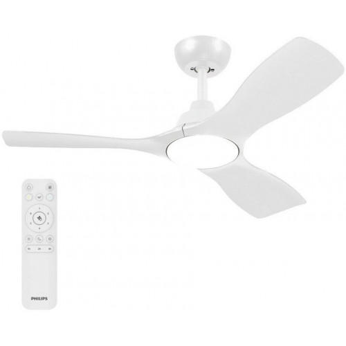 Philips Fixed Blade Ventilador de Techo LED 30W Regulable con Mando a Distancia (8721103128706)