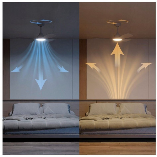 Philips Fixed Blade Ventilador de Techo LED 30W Regulable con Mando a Distancia (8721103128706)