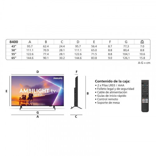 Philips QLED 43PUS8400 43
