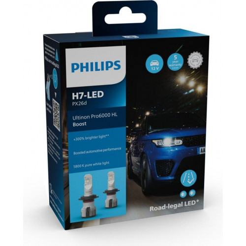 Philips Ultinon Pro6000 Boost H7-LED (11972U60BX2)