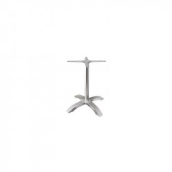 Pie de mesa de aluminio pulido Bolero de 680mm de alto y 660mm
