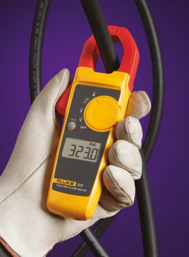 Pinza amperimétrica 323, digital, CA, hasta 400 A