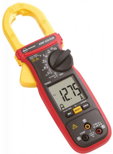 Pinza amperimétrica AMP-320, digital, CA/CC, hasta 600 A