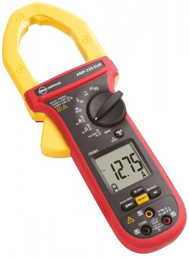 Pinza amperimétrica AMP-330, digital, CA/CC, hasta 1000 A