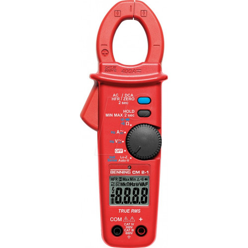 Pinza amperimétrica CM2-1, digital, CA/CC, hasta 400 A
