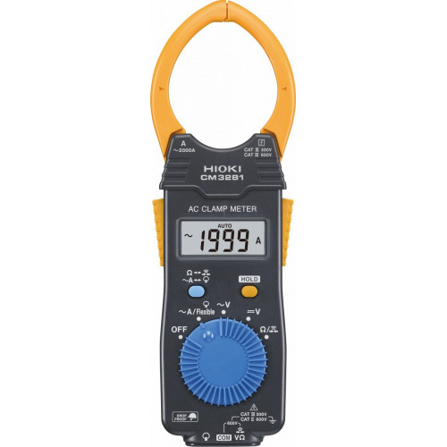 Pinza amperimétrica, digital, CA/CC, hasta 2000 A.