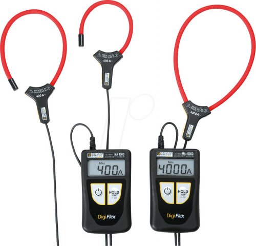 Pinza amperimétrica flexible MA 400D-250, en juego con soporte m