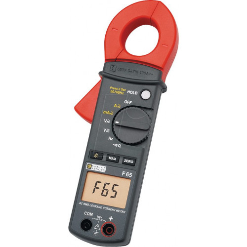 Pinza de corriente de fuga F65, digital, CA, hasta 100 A.