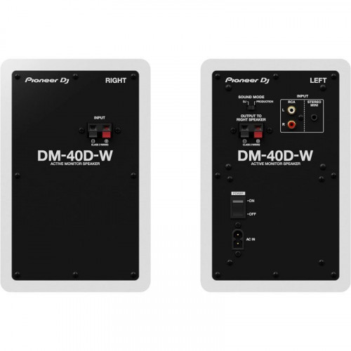 Pioneer DJ DM-40D-W Altavoces de Monitor de 4'' Blanco