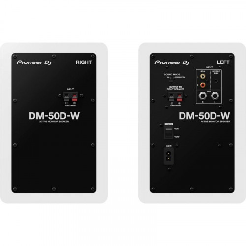 Pioneer DJ DM-50D Altavoces de Monitor de 5'' Blanco