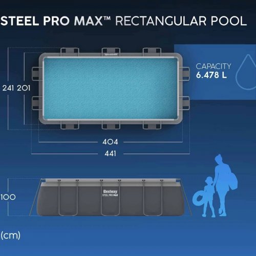 Piscina Desmontable 404x201x100 cm Bestway 56442