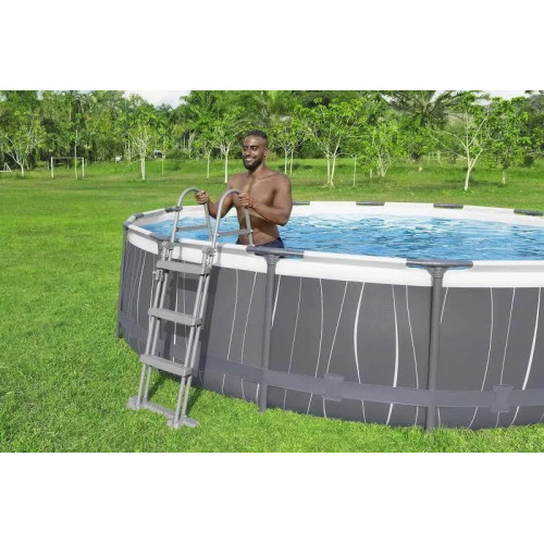 Piscina Desmontable Bestway Steel Pro Max Ø457x107 cm con Depuradora de Cartucho