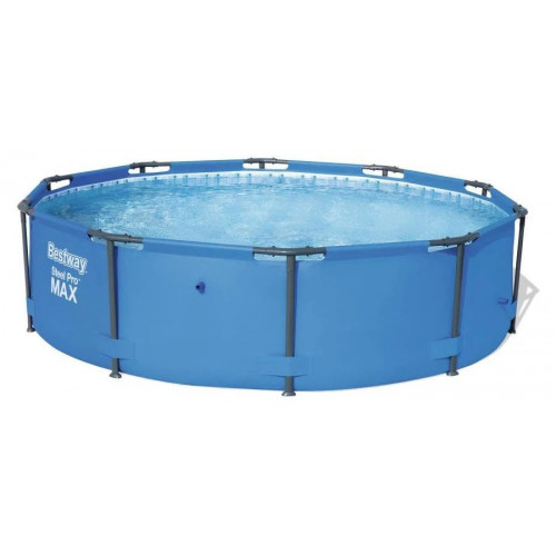 Piscina Desmontable Tubular Bestway Power Steel Diseño Rattan 488x122 cm Depuradora de Arena de 5.678 Litros/h