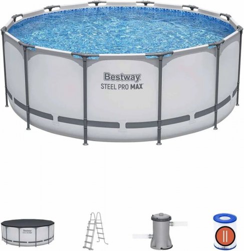 Piscina Desmontable Tubular Bestway Steel Pro Max 366x122 cm