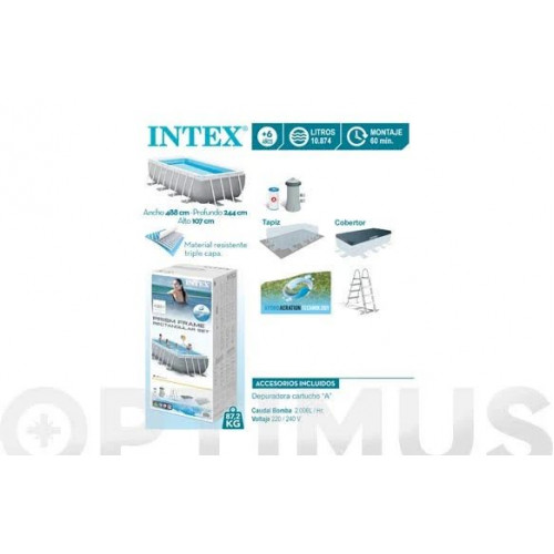 Piscina Prism Frame Rect Intex