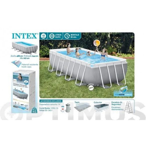 Piscina Prism Frame Rect Intex