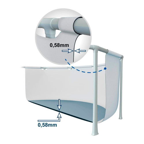 Piscina tubular Intex 400 x 200 x100 cm