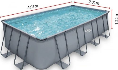 Piscina Tubular Ludo 1 8m2 4.01 X 2.01 X 1.22 M