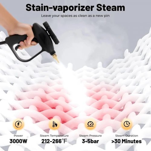 Pistola de desinfección a vapor para automóviles limpiador a vapor para aire acondicionado