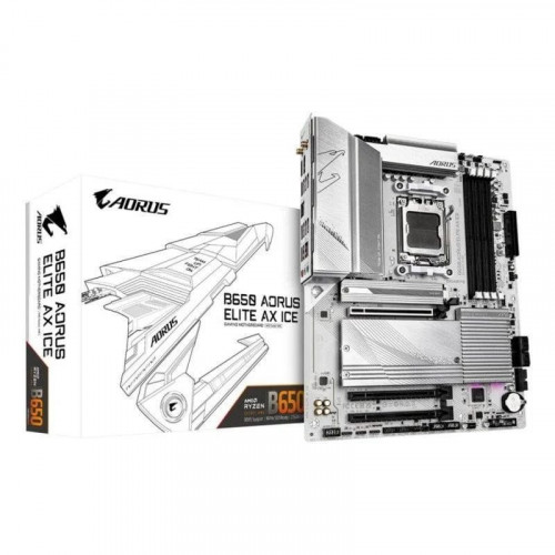 Placa Base Gigabyte B650 AORUS ELITE AX ICE B650 Zócalo AM5 DDR5 ATX WiFi 6E 2.5GbE M.2 RGB