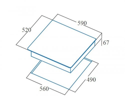 Placa Cata TNG 6004