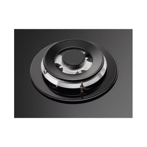 Placa de gas AEG con 5 quemadores - HKB75820NB Cristal negro