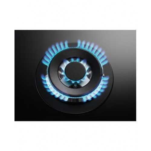 Placa de gas AEG con 5 quemadores - HKB75820NB Cristal negro