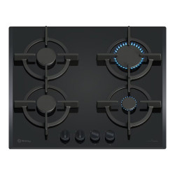 Placa de gas Balay, 60 cm, GasStop, Negro - 3ETG664RB Negro