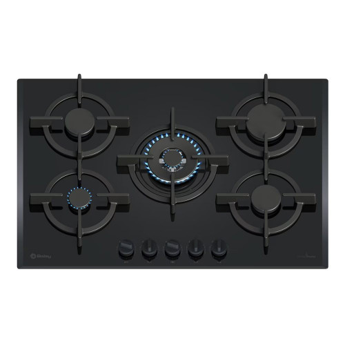 Placa de gas Balay, 75 cm, GasStop, Negro - 3ETG676RB Negro