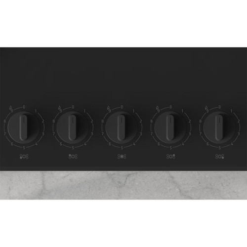 Placa de gas Balay, 75 cm, GasStop, Negro - 3ETG676RB Negro