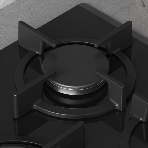 Placa de gas Balay, 75 cm, GasStop, Negro - 3ETG676RB Negro