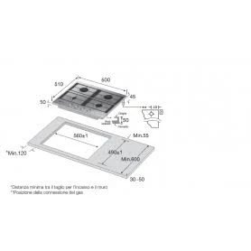 Placa de gas Samsung NA64H3110BS/T1