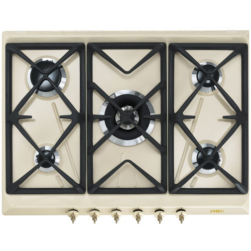 Placa de Gas Smeg SRV876POGH Natural 5 Fuegos